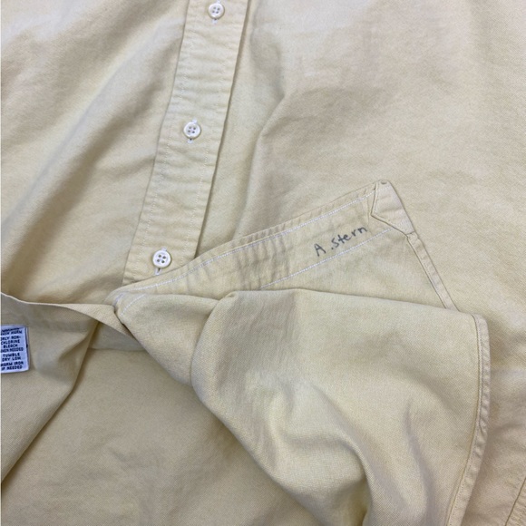 Ralph Lauren Button Down Shirt Classic Fit Yellow - Picture 11 of 12